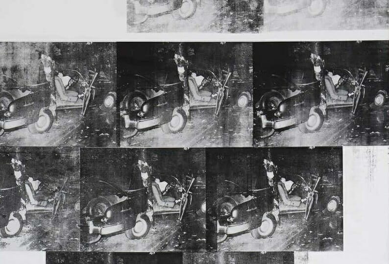 $85 million auction : Andy Warhol's "White Disaster" web sold!