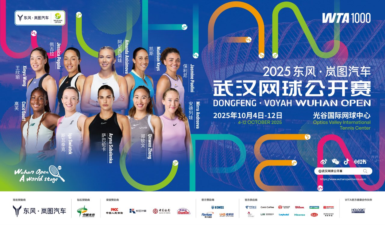Wuhan Open 2025 runs Oct 6 to 12 in Wuha China Top players include Sabalenka, Gauff and Osaka