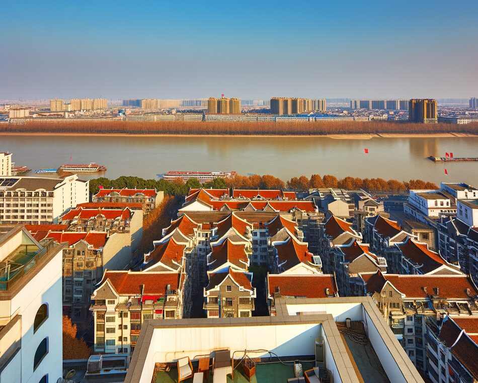 Panoramic cityscape of Nanjing, China — key market for foreign direct investment