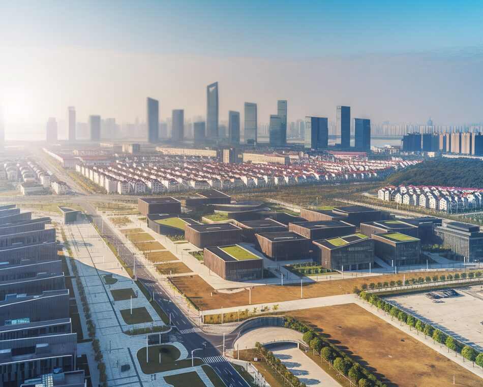 Suzhou free trade zones & sezs — China Panoramic cityscape of Suzhou, China — key market for foreign direct investment