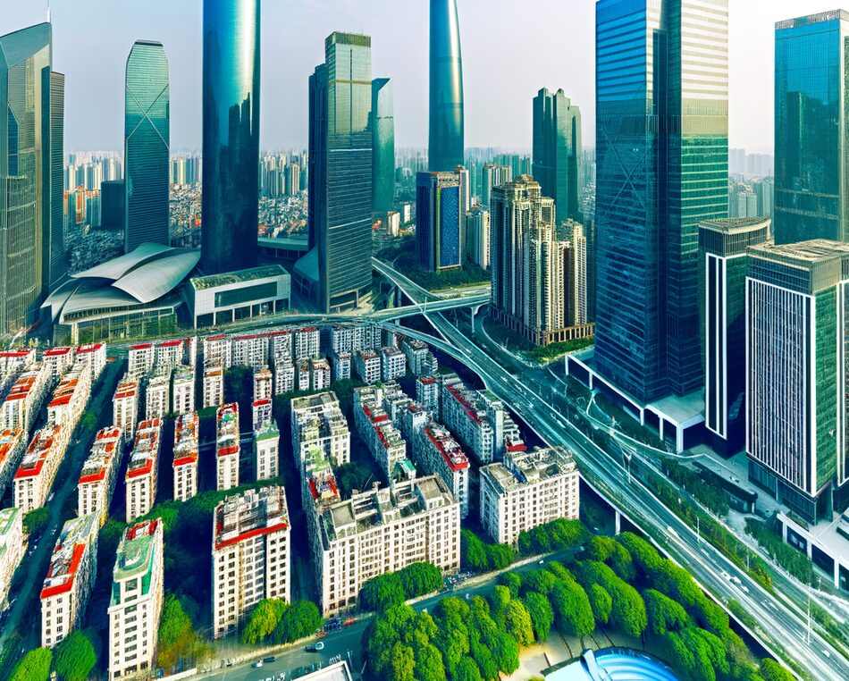 Urban skyline and business center in Guangzhou, China — growing destination for global investors