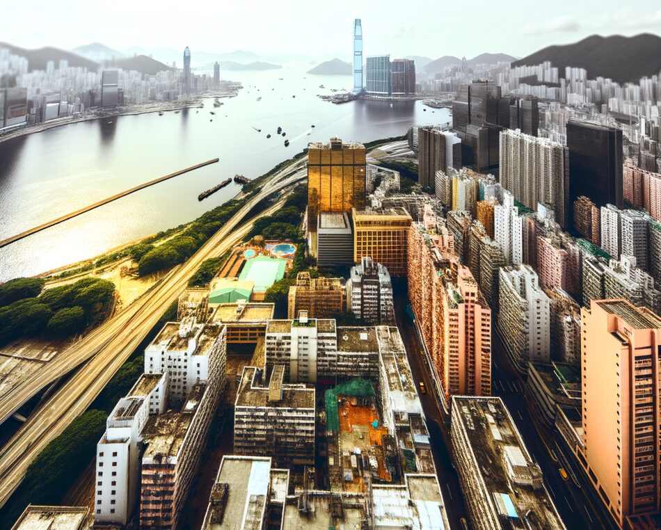 Modern commercial buildings in Hong Kong, China — hub for international business registration