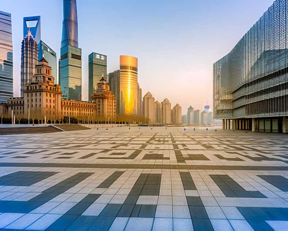 Shanghai free trade zones & sezs — China Urban skyline and business center in Shanghai, China — growing destination for global investors