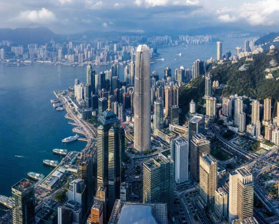 Panoramic cityscape of Hong Kong, China — key market for foreign direct investment